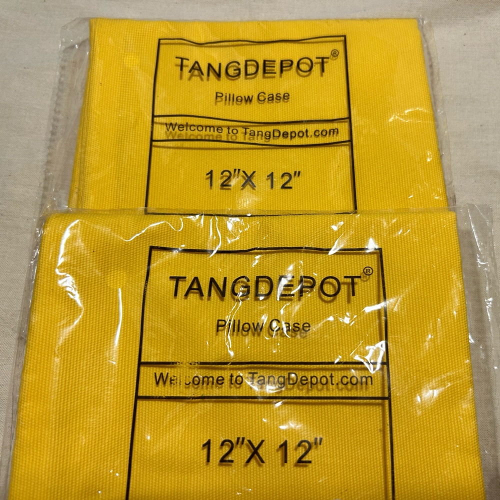 💜4for$20💜 TangDepot Set of 2 Vibrant Yellow Pillow Cases